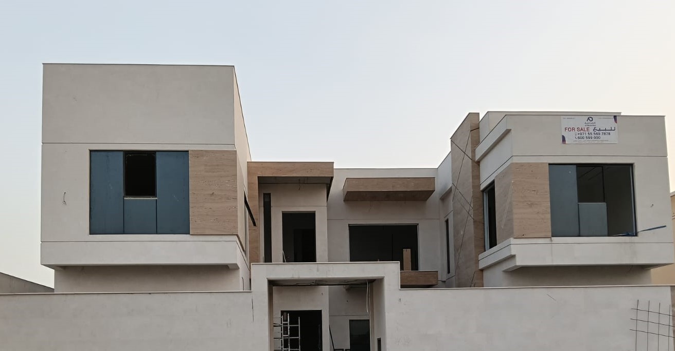 Travertine stone facade project